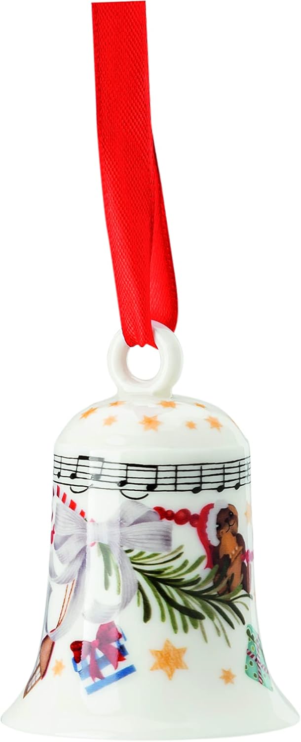 Rosenthal Hutschenreuther Weihnachtslieder 21 'Porzellanglocke - Lasst Uns froh. ' 7 cm