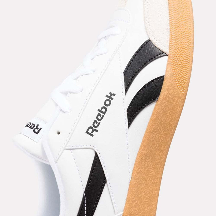 Reebok Unisex Smash Edge S Sneaker 36 EU White Black Gum, 36 EU White Black Gum