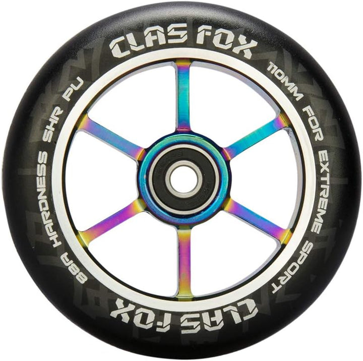 CLAS FOX Pro Stunt Scooter Rollen Roller Räder 110mm EIN Paar mit ABEC-9 Kugellager CNC Metallker (2