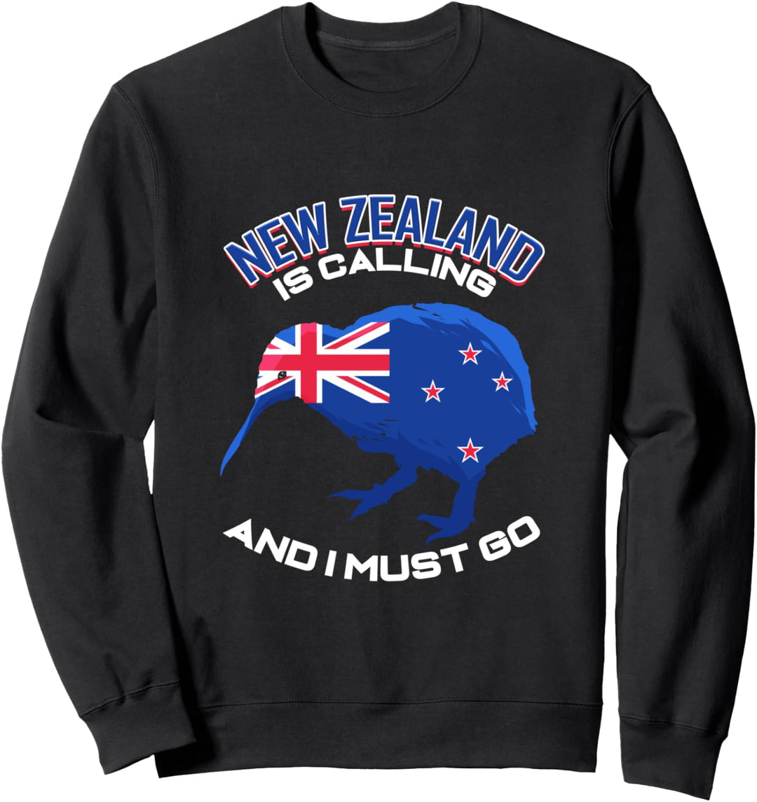 Kiwi Vogel New Zealand is Calling Neuseeland Kiwivogel Sweatshirt