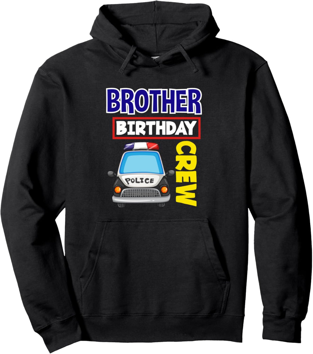 Bruder Geburtstag Crew Polizei Polizist Kinder Polizei Pullover Hoodie