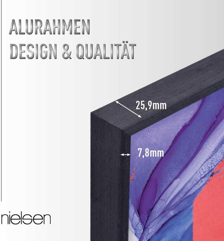 nielsen Aluminium Bilderrahmen Alpha, 18x24 cm, Grau Grau 18 x 24 cm, Grau 18 x 24 cm
