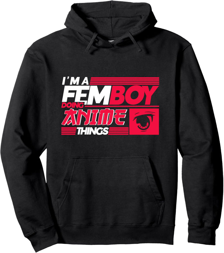 Aesthetic Pastel Crossdressing Yaoi Femboy Pullover Hoodie