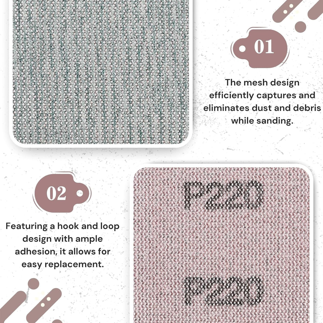 Netz Schleifpapier Rolle Klett P400, 70mmx12m Schleifnetz Klett | für Holz, Metall und Kunststoff, B