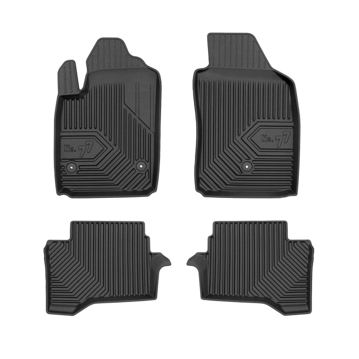 FROGUM No.77 Gummimatten Ganzjahresset von Auto Fussmatten Autofussmatten für FIAT 500e I 2015-2020