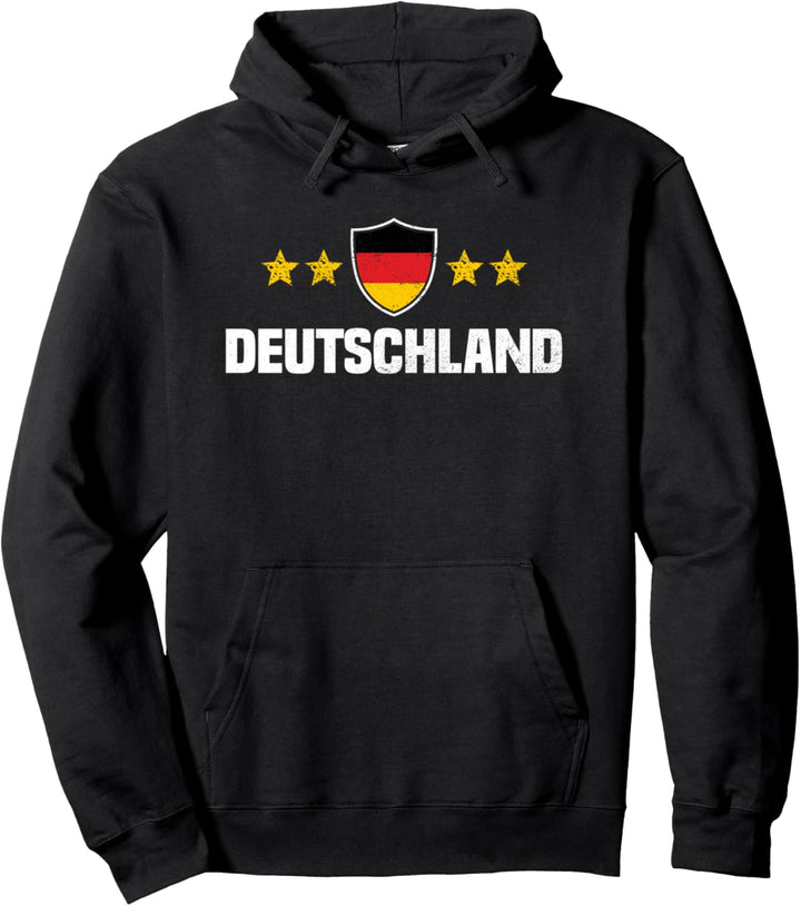 Deutscher Fussball Deutschland Flagge Pullover Hoodie