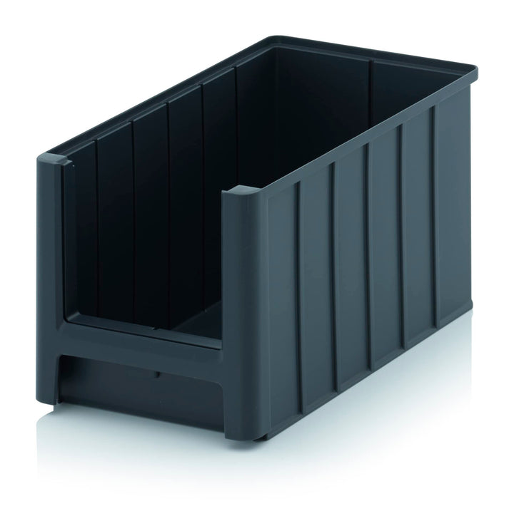 Sichtlagerkasten/Sichtbox/Stapelbox/Lagerbox in Grösse 4 hoch, stapelbar, Farbe: anthrazitgrau (Anth