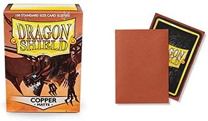 5 Packs Dragon Shield Matte Copper Standard Size 100 ct Card Sleeves Value Bundle! Kupfer, Kupfer