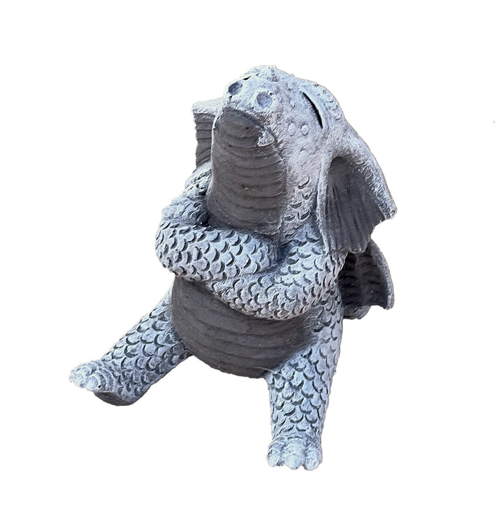 stoneandstyle Steinfigur Trotzdrache Drache frostfest Steinguss