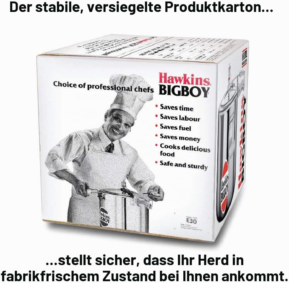 HAWKINS E20 Schnellkochtopf/Kochgeschirr, Aluminium, Silber 18 Liter, 18 Liter