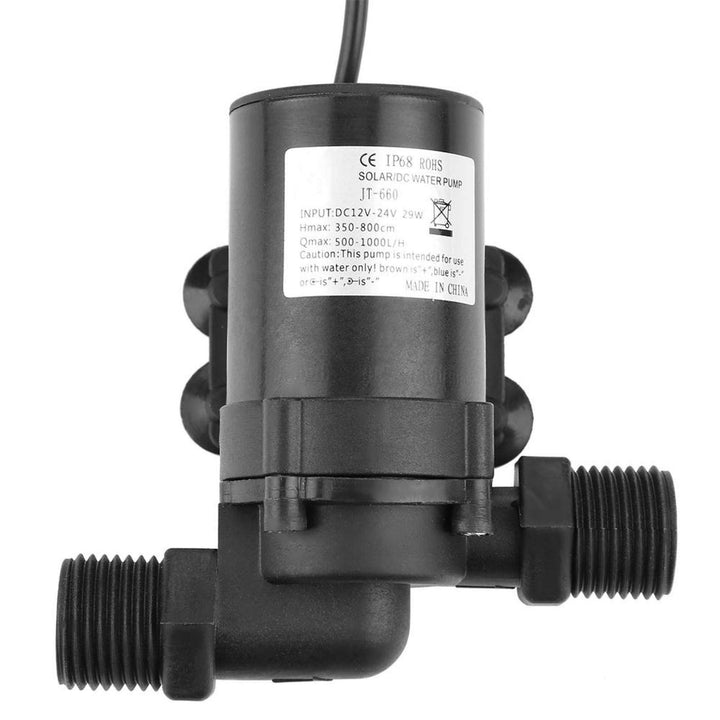 Bürstenlose DC-Wasserpumpe, bürstenlose Mini-DC-Wasserpumpe für Solarwarmwasserbereiter 24V -40 ℃ ~