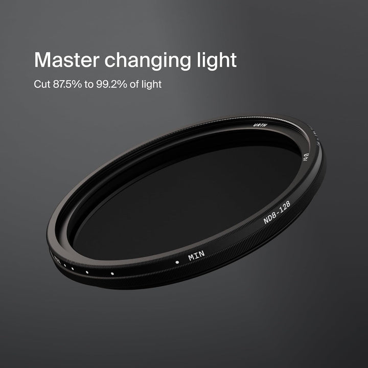 Urth 52 mm Variabler Graufilter ND8-128 (3-7 Stop) ND Filter (Plus+) 52mm, 52mm