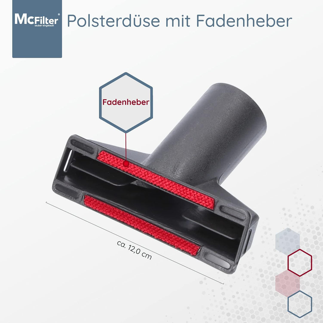 McFilter Düsenset 6-tlg. geeignet für Miele Compact/Complete C2 Staubsauger Serie, Anschluss 32/35mm