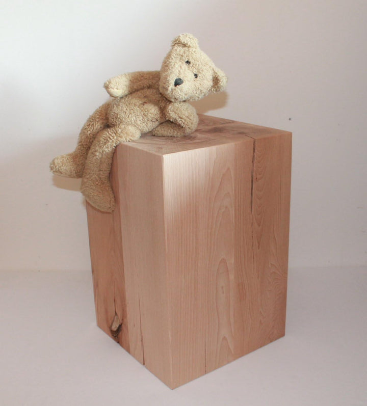 AAF Nommel®, Sitzblock Massiv Holz Block Sitzhocker Buche 45 x 30 x 30 cm Nr. 01