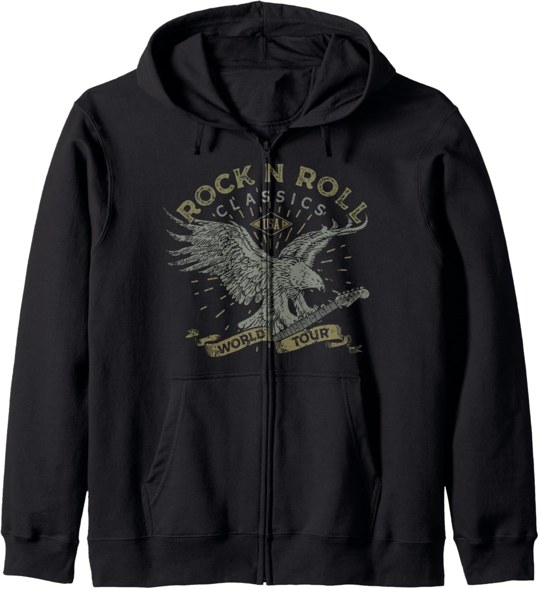 Trendy Rock N Roll Classics Kapuzenjacke
