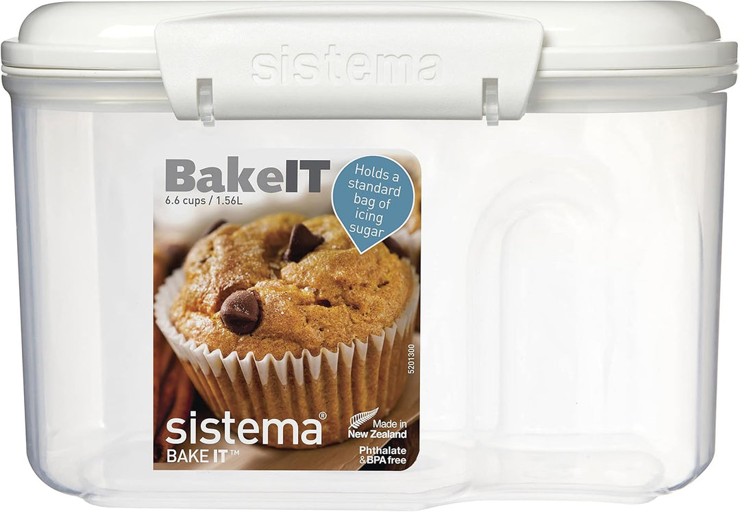 Sistema BAKE IT Vorratsdose | 1,56 l | Schüttdose mit Deckel für Lebensmittel | BPA-frei | perfekt f