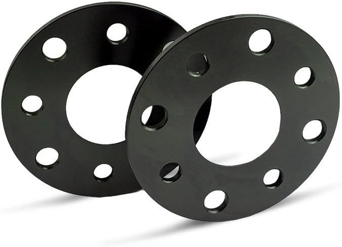 SCC Spurverbreiterung 10203W - schwarz eloxiert - LK: 98/4+2 NLB: 58,1 - 5mm - 2 Stück 5mm schwarz,