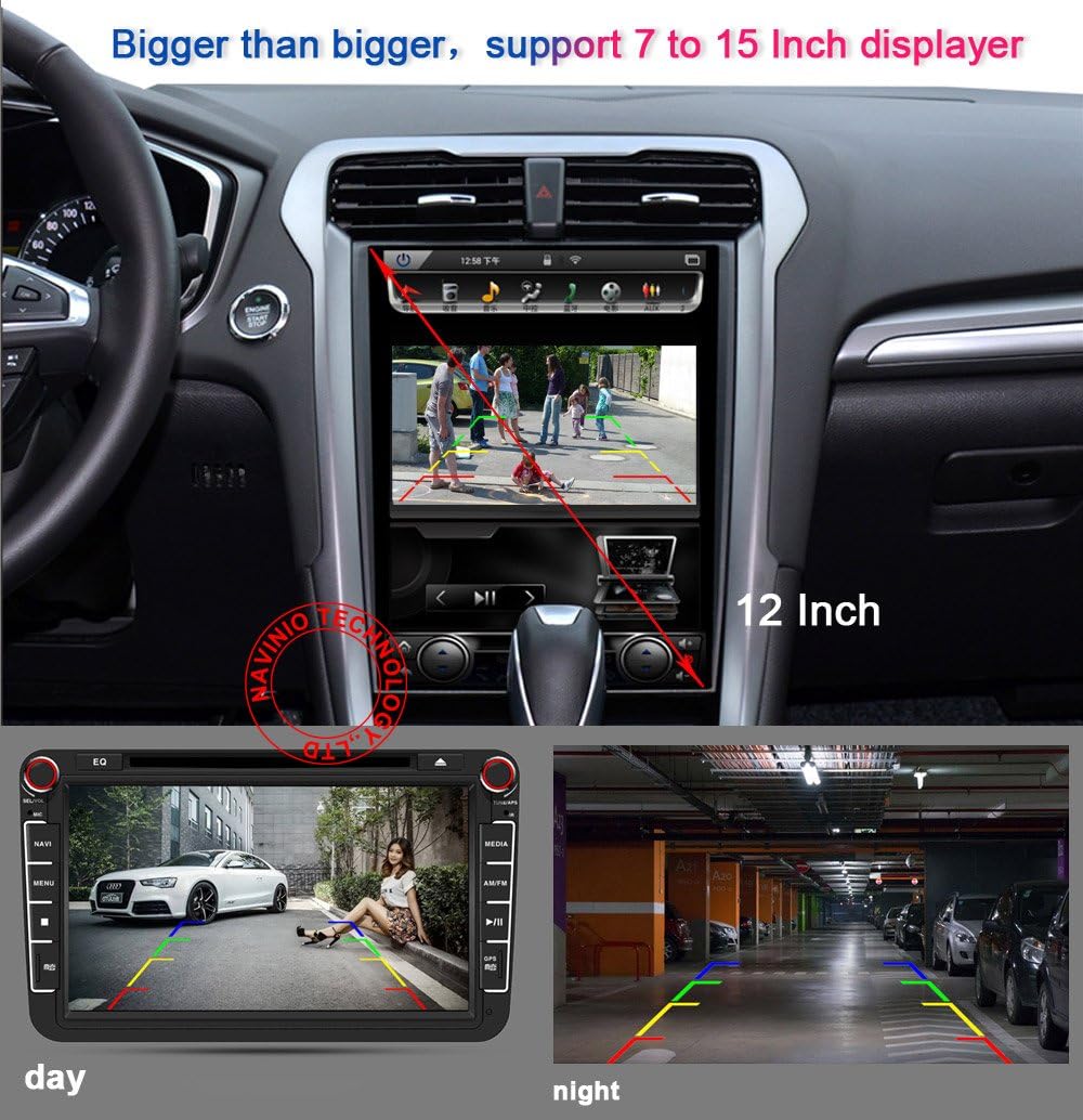 HD 8LED Kofferraumgriff Rückfahrkamera Kompatibel mit BMW E82 E88/E90 E91 Touring E92 E93 E60 E61/X1
