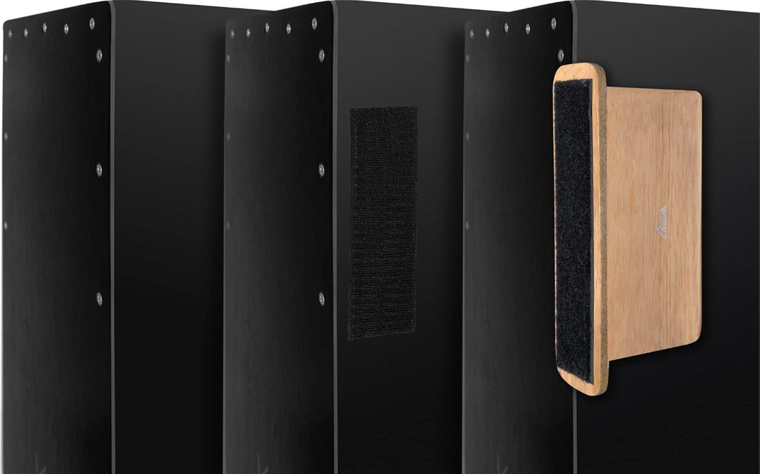 XDrum CAH-1 Cajon-Accessory Halterung - Montageplatte für Kleinpercussion - Wird an Cajon geklettet
