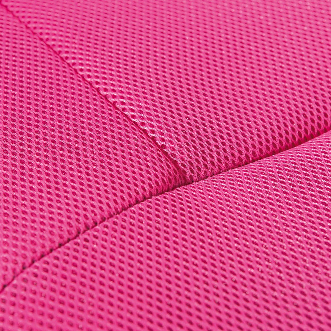 Inter Link Bürostuhl mit höhenverstellbaren Rädern aus fuchsiafarbenem Kunstleder und Polyester, 43