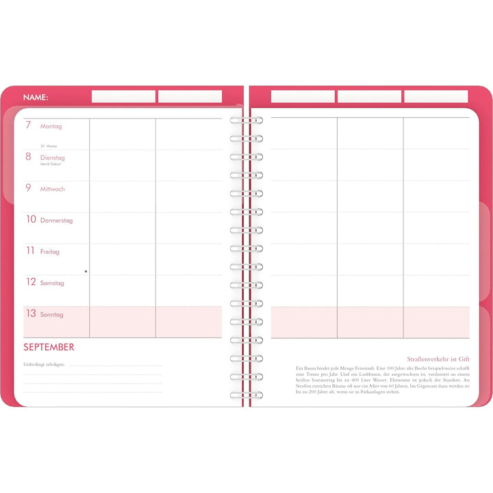 Familienplaner-Buch Bright Flowers 2026 - Diary - Buchkalender - Taschenkalender - 17,5x23,1: Diary,