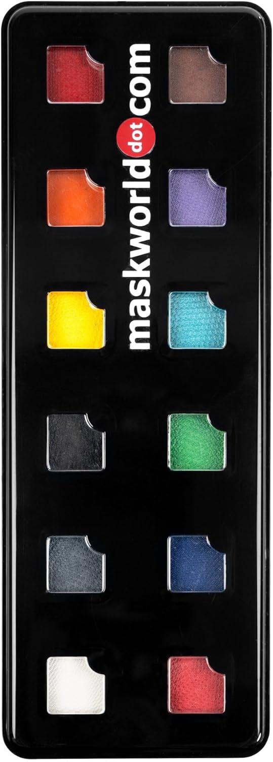 Aqua Make-up Color Set Halloween - 12er Palette - hochwertige Wasserschminke für Gesicht, Bodypainti