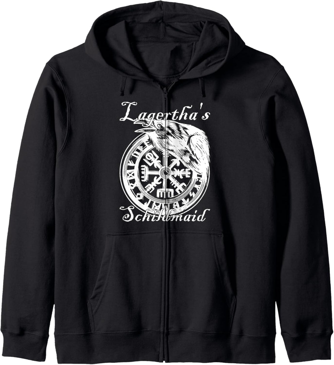 Wikinger Lagertha Schildmaid Kompass Kapuzenjacke