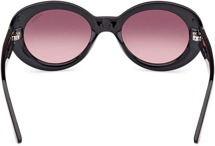 GUESS Damen Sonnenbrille 51/20/145 Schwarz (Shiny Black), 51/20/145 Schwarz (Shiny Black)