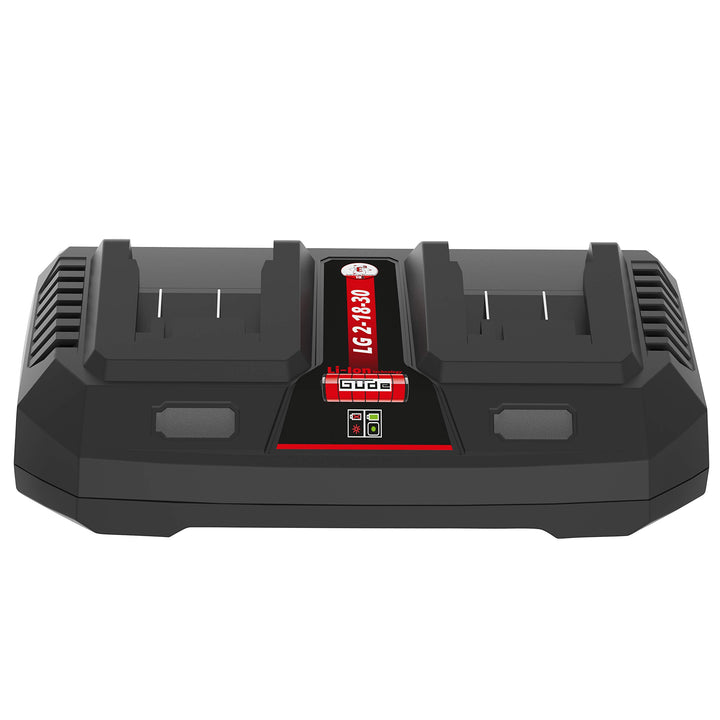 Güde 58549 Ladegerät LG 2-18-30, 220~240 V, 16 W Doppel-Schnellladegerät ohne Akku, Doppel-Schnellla