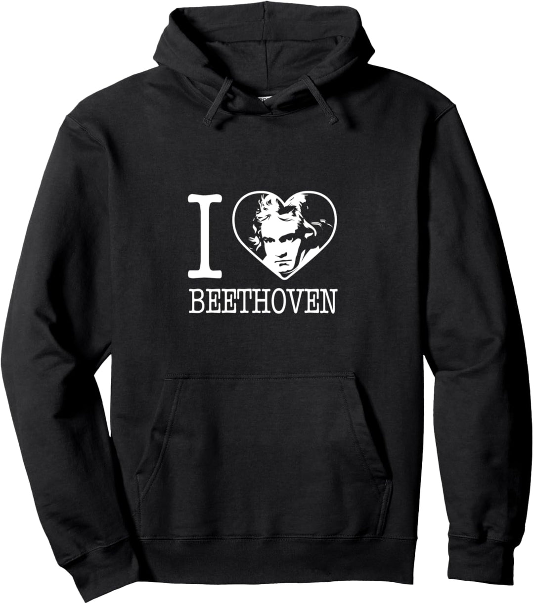 I Love Beethoven Celebrate Classic Music Pullover Hoodie
