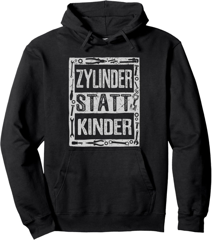 Zylinder Statt Kinder Für Auto Mechaniker Pullover Hoodie