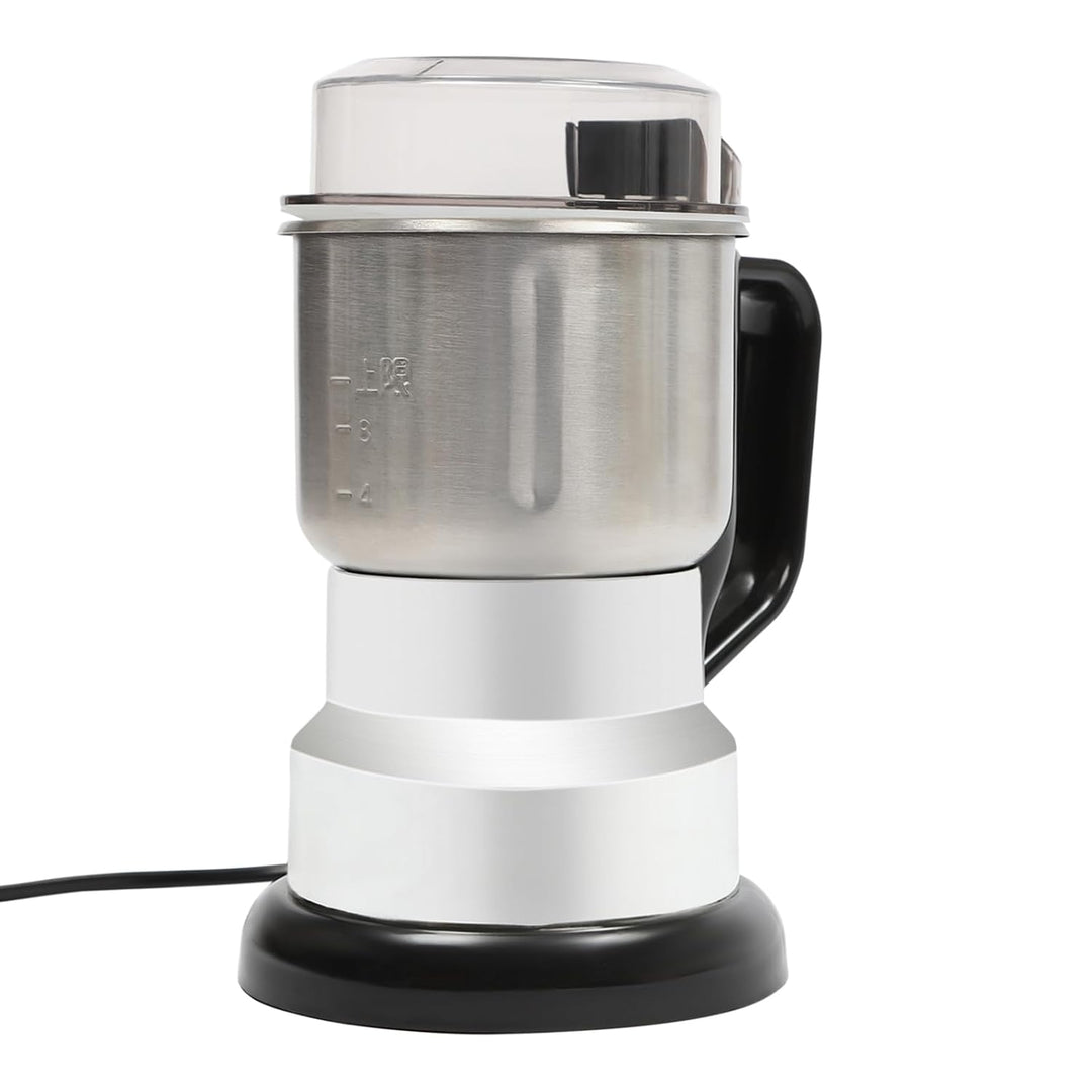 Kaffeemühle Elektrisch 300W Kaffeemühle, 22000U/m Gewürzmühle Edelstahl mit Pinsel &amp; Löffel, 500ml K