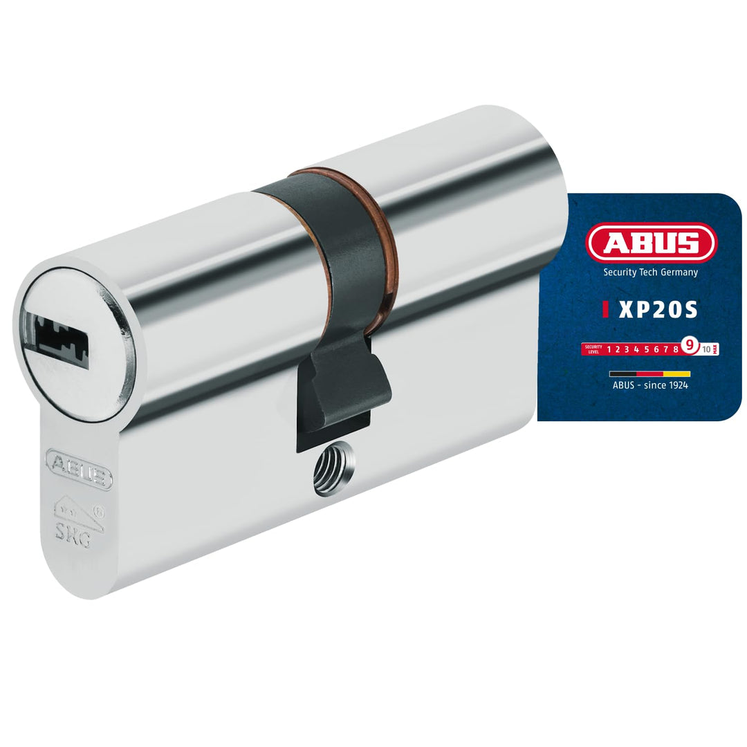ABUS Profilzylinder XP20SN 35/65 inklusive Sicherungskarte & 3 Schlüsseln, 73733, 35/65
