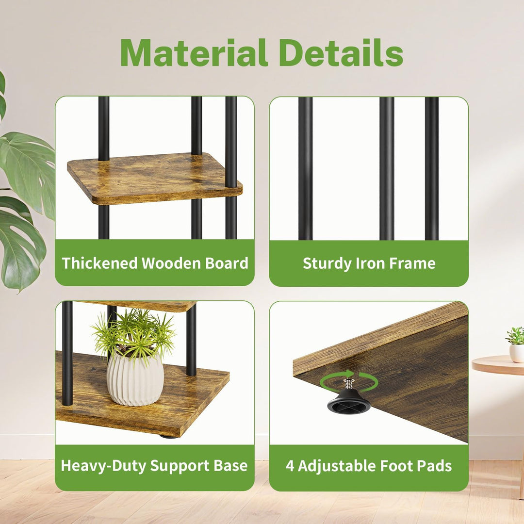 iDavosic.ly Pflanzenständer mit 5 Etagen, Blumenständer für Draussen Plant Stand Indoor Outdoor, Pfl