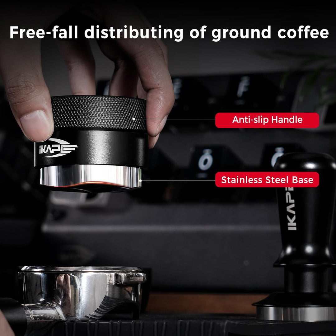 IKAPE Kaffee Produkte, 51MM Kaffee Verteiler, Schwerkraft Adaptive Espresso Verteiler Passend für al