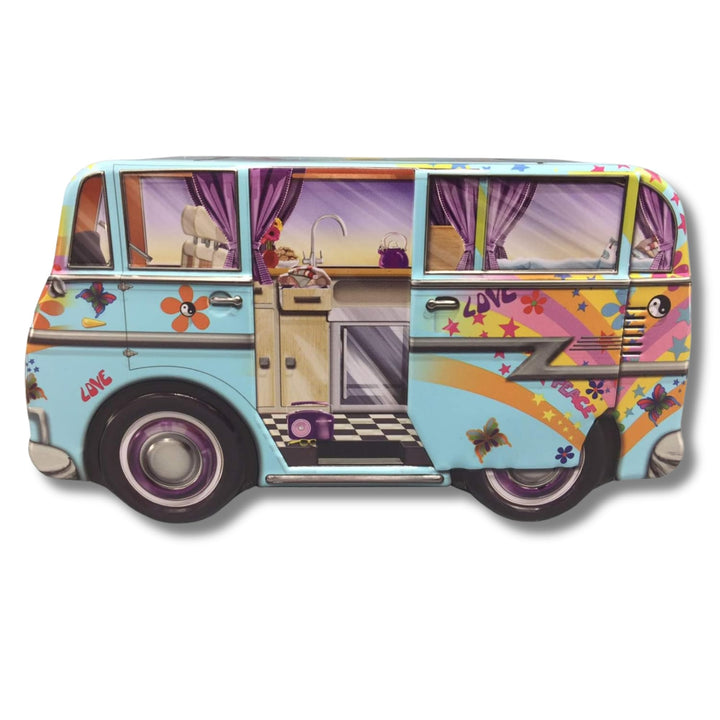 MediMuc Mini Camper Van Hippie- Geschenkdose Design The Silver Crane Company - liebevoll gestaltete