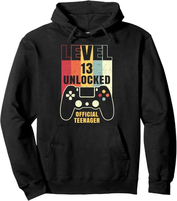 13. Geburtstag Shirt Level 13 Unlocked Official Teenager Pullover Hoodie
