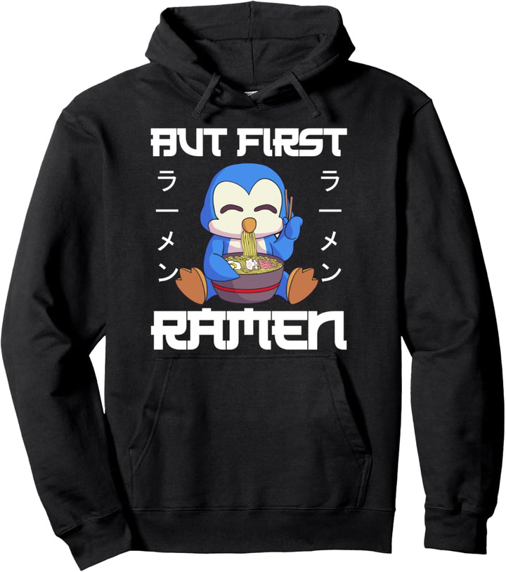 Ramen Shirt Damen Japanische Nudeln Kawaii Pinguin Geschenk Pullover Hoodie