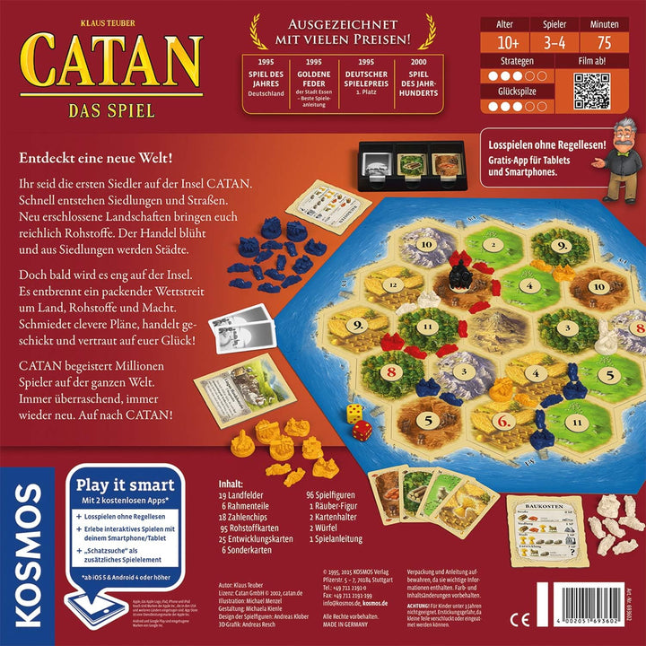KOSMOS 693602 Catan - Das Spiel, Basisspiel Siedler von Catan 2020 Edition 2020, Edition 2020