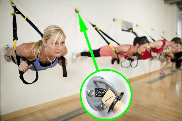 STRYSER Maxbolt Wand-Deckenhalterung Wandhalterung in X für Sling Trainer Schlingentrainer Turnringe