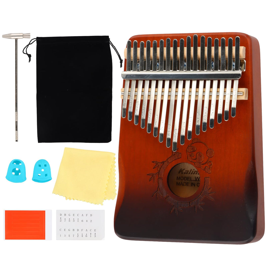 17 Tasten Fingerklavier Massivholz, Kalimba Daumenklavier, Tragbares Daumenklavie, Kalimba Geschenke