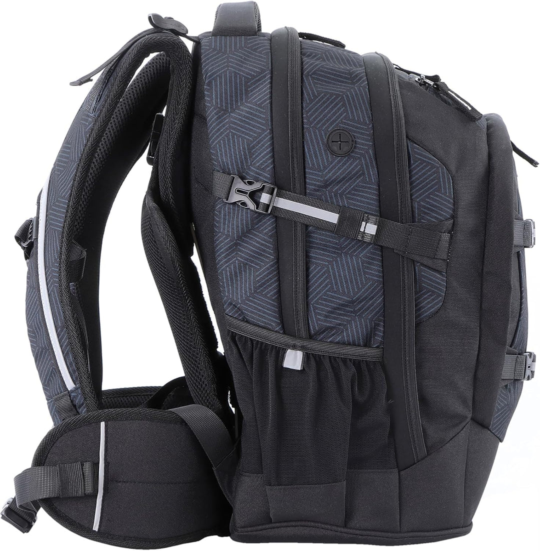 2be Schulrucksack 66320 Ergo School Backpack Black