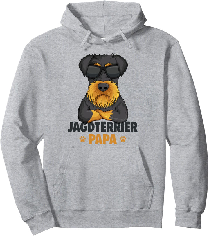 Deutscher Jagdterrier Papa Hunde Pullover Hoodie