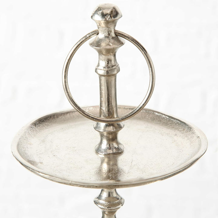 Boltze Deco-Etagere Flaire Silber Aluminium h48 C