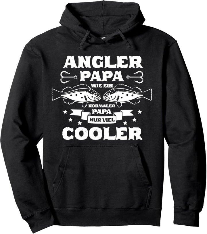 Angler Papa | Retro Vater Angeln Fischen Vatertag Geschenk Pullover Hoodie