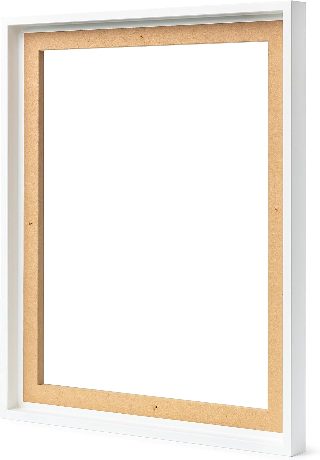 Stallmann Design Schattenfugenrahmen 40x80 cm weiss, Bilderrahmen für Leinwandbilder auf Keilrahmen,