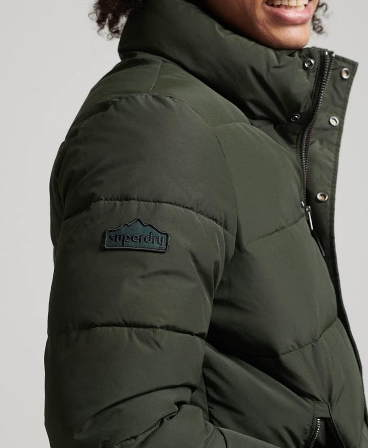 Superdry Herren Retro Steppjacke XXL Surplus Goods Olivgrün, XXL Surplus Goods Olivgrün