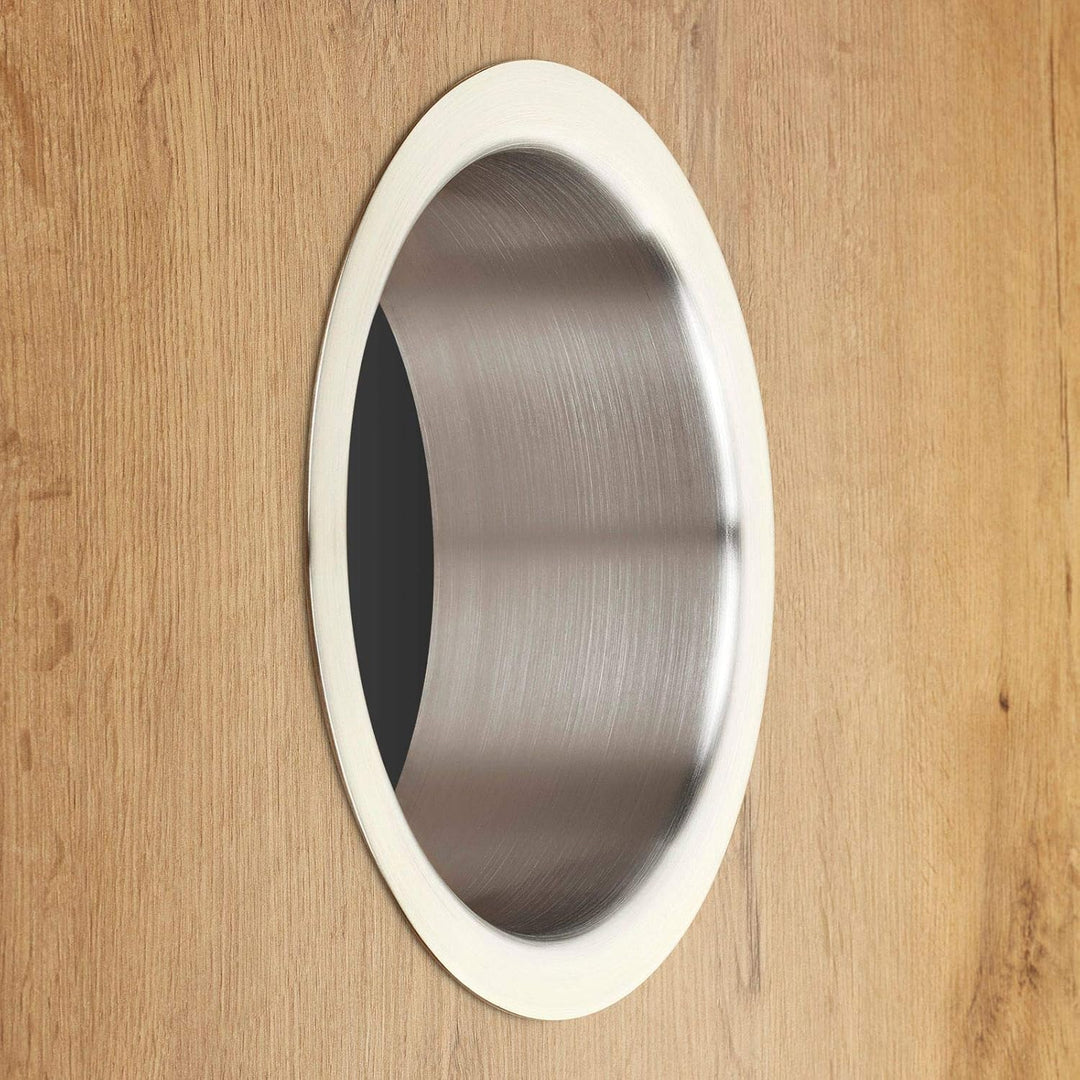 SOTECH Müll Einwurfhülse Edelstahl fein gebürstet Ø 180 mm Höhe 70 mm zum Einbau in Waschtisch oder