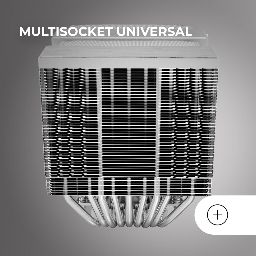 Mars Gaming MCPU-XU9, CPU-Kühler Doppelturm, TDP 400W, 2x Hybridflügel-Lüfter und Hyperbalanciertes