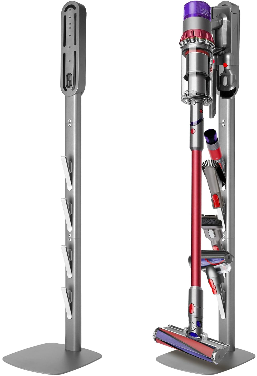 Staubsauger Ständer – Kompatibel mit Dyson Gen5, V15, V12, V11, V10, V8, V7, V6 Silber, Silber